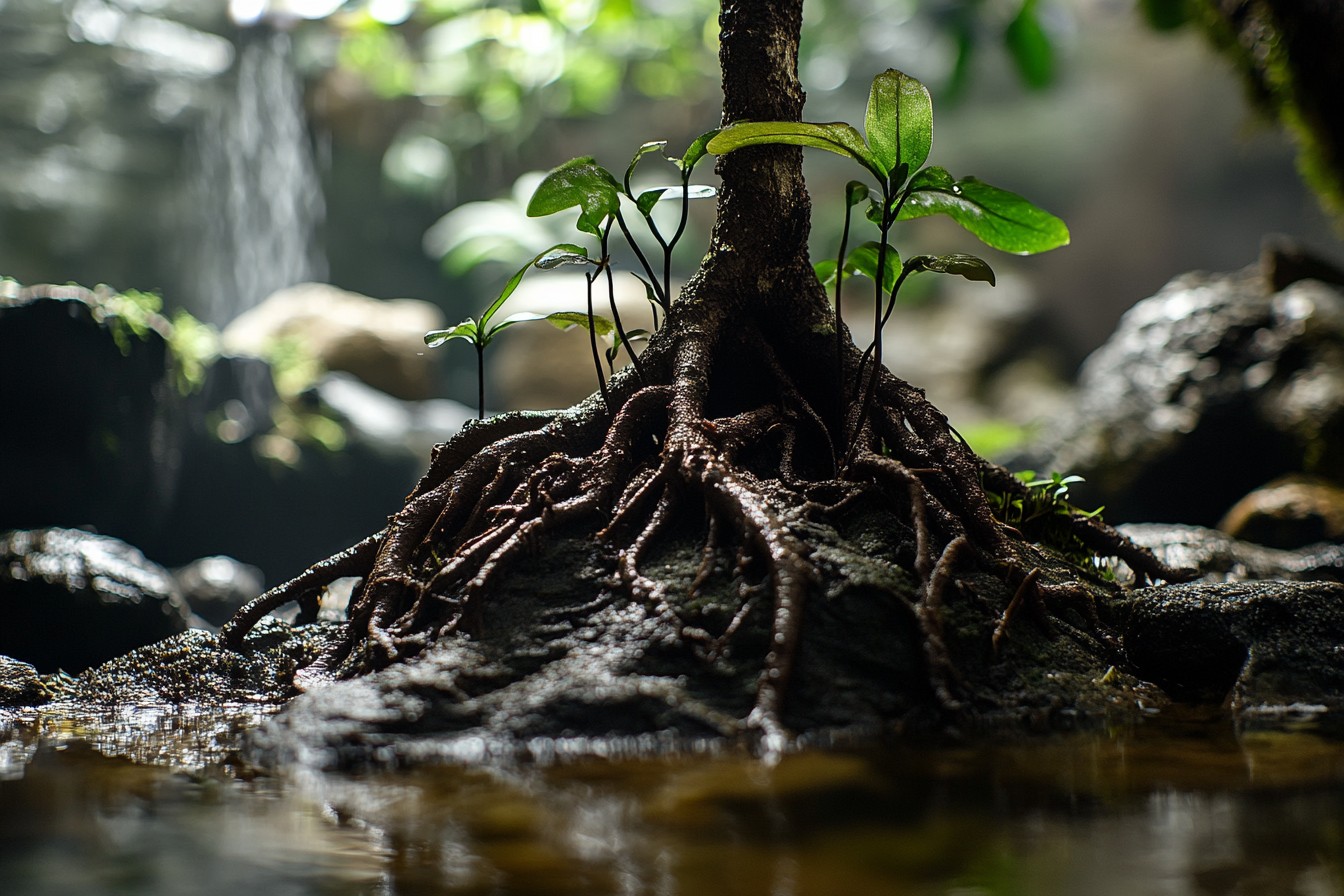 Transform your aquarium with unique mangrove root designs! Explore tips on placement, plant selection, and tank care for striking emergent aquascapes. #Method #Using #Mangrove #Roots #Creating #Aquascaping #AquariumDesign